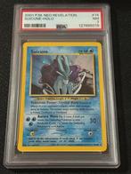 Suicune Holo - Neo Revelation - PSA 7, Ophalen of Verzenden, Zo goed als nieuw, Losse kaart, Foil