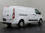 Ford Transit Custom 2.0TDCi 130PK Lang | Euro 6 | Achterdeur, Stof, Gebruikt, Zwart, Wit