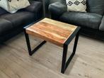 Bijzettafeltje Acaciahout, 45 tot 60 cm, Nieuw, Industrieel, Rechthoekig