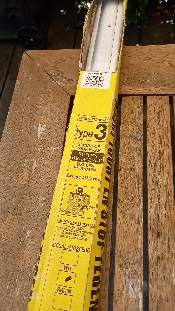 Secu anti-inbraakstrip type 3 SKG1, wit, NIEUW, Doe-het-zelf en Verbouw, Hang- en Sluitwerk, Nieuw, Overige typen, Overige materialen
