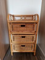 Rotan ladekastje, Huis en Inrichting, Kasten | Ladekasten, Ophalen, Overige materialen, Minder dan 50 cm, Gebruikt