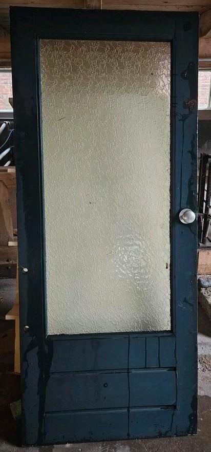 Oude voordeur 199x85, Ophalen, Gebruikt, Buitendeur, 200 tot 215 cm