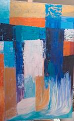 Abstract Schilderij ( groot), Antiek en Kunst, Kunst | Schilderijen | Abstract, Ophalen of Verzenden