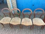 Set Biedermeier stoelen, massief mahonie, opknapper, Antiek en Kunst, Ophalen