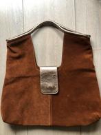 Te koop: grote leren shopper, bruin, 50 x50 cm, Sieraden, Tassen en Uiterlijk, Tassen | Damestassen, Ophalen of Verzenden