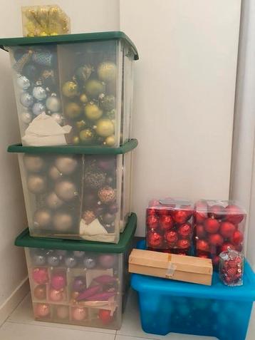 5 grote complete sets kerstballen: glas, antiek en nieuw beschikbaar voor biedingen