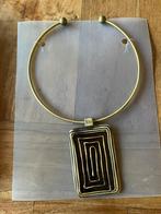 Prachtige Bronsstaal spang met gedtailleerde hanger, Sieraden, Tassen en Uiterlijk, Kettingen, Overige kleuren, Nieuw, Ophalen of Verzenden