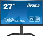 27 inch Monitoren + monitorarm, Computers en Software, Monitoren, Ingebouwde speakers, IPS, Full HD, Zo goed als nieuw