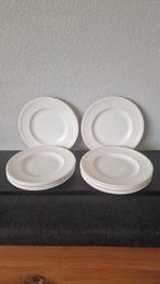 Wedgwood Windsor Ontbijtborden ribbel of glad met parel, Ophalen of Verzenden, Zo goed als nieuw, Bord(en), Wedgwood