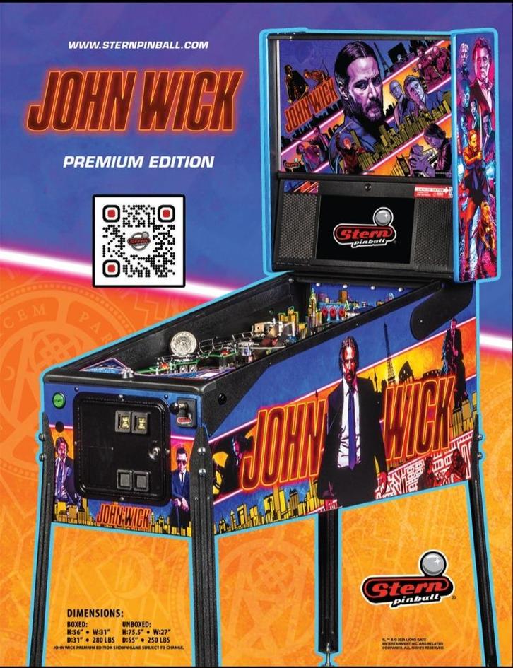 Flipper Stern John Wick, Verzamelen, Automaten | Flipperkasten, Zo goed als nieuw, Elektronisch, Flipperkast, Stern, Ophalen