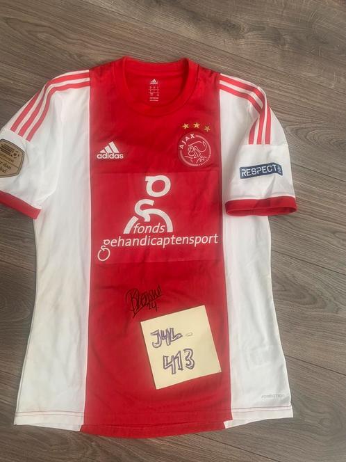 Matchworn Ajax shirt, Eenmalig sponsor, ONGEWASSEN, afca tdk, Sport en Fitness, Voetbal, Zo goed als nieuw, Shirt, Maat XL, Ophalen of Verzenden