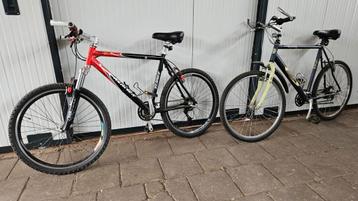 2x Mountainbike te koop beschikbaar voor biedingen