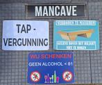 MANCAVE metalen bordjes nu €7,00., EU, Verzenden, EU, Nieuw