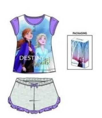 Disney Frozen Shortama Grijs - Maat 98-104-116-122-128 beschikbaar voor biedingen
