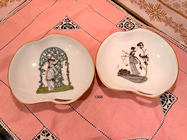 Twee Porcelaine Ternet Limoges France Snoep Schalen, Antiek en Kunst, Antiek | Schalen, Ophalen of Verzenden
