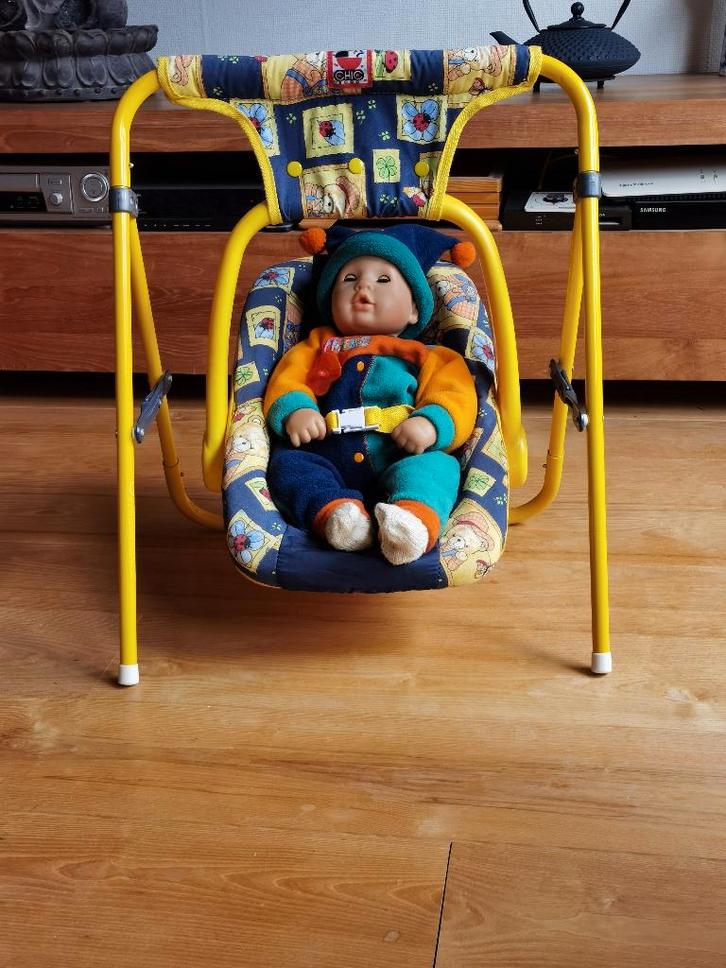 Maxicosi en babygym (set) voor poppenkind, Kinderen en Baby's, Speelgoed | Babyspeelgoed, Zo goed als nieuw, Babygym, Ophalen