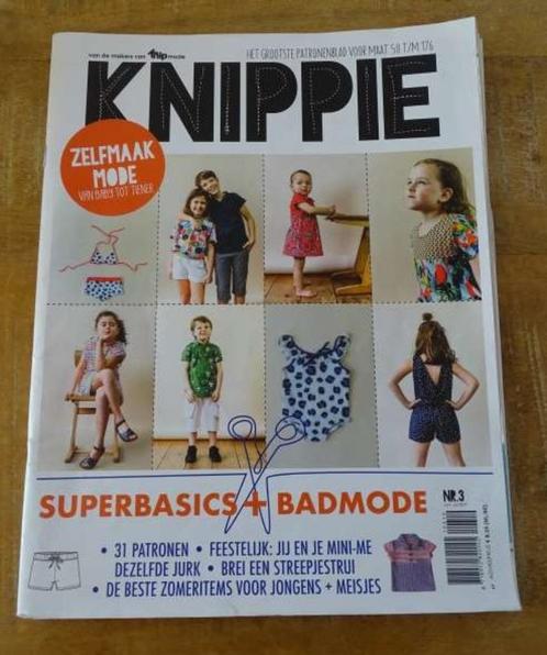 Knippie nummer 3 juni / juli 2019, ook baby maat 50 t/m 176, Hobby en Vrije tijd, Kledingpatronen, Zo goed als nieuw, Kind, Knippie