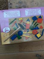 Hamertje Tik Spel met Bord, Vormen en Spijkers, Ophalen of Verzenden, Zo goed als nieuw, Bouwen