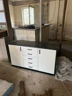Houten kast met deuren en lades *gratis afhalen*, Ophalen, 25 tot 50 cm