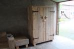 kledingkast van gebr steigerhout, Ophalen, Met deur(en), 100 tot 150 cm, Nieuw