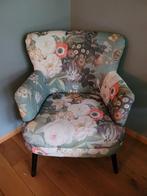 Luie stoel met bloemen print, Huis en Inrichting, Stoelen, Ophalen, Zo goed als nieuw, Eén
