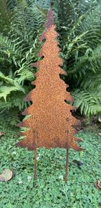 Metalen roestige tuinsteker kerstboom SB504, Robanjer, Nieuw, Ophalen of Verzenden, Info@robanjer.nl