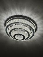 Moderne Plafondlamp met Kristallen, Ophalen of Verzenden, Zo goed als nieuw, Metaal
