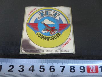sticker JET Commander  vliegtuig straaljager  leger  beschikbaar voor biedingen