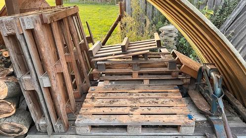Gebruikte Pallets - Hout voor Projecten, Doe-het-zelf en Verbouw, Hout en Planken, Gebruikt, Pallet, Overige houtsoorten, Minder dan 200 cm