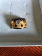 Zwart/goud IXXXI ring maat 16,5. H12, Overige materialen, Zwart, Ophalen of Verzenden, Dame