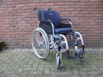 Excel inklapbare rolstoel 39cm massieve banden en stokhouder, Ophalen of Verzenden, Inklapbaar, Zo goed als nieuw, Duwrolstoel