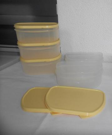 Tupperware Stapel half hoog 650ML met Geel deksel NIEUW beschikbaar voor biedingen