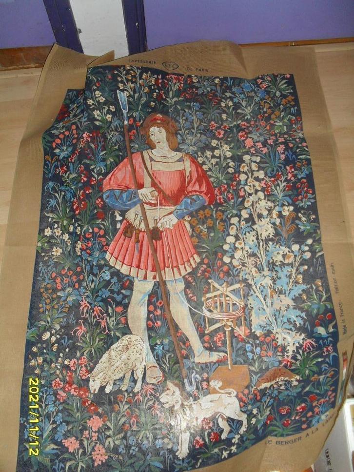 NIEUW, heel GROOT, stramien Le Berger. Heb ook DMC garens, Hobby en Vrije tijd, Borduren en Borduurmachines, Nieuw, Onderdeel of Toebehoren