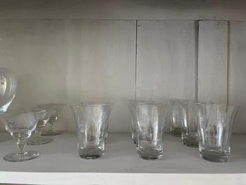 antiek glaswerk likeur borrel limonade beschikbaar voor biedingen