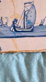 Delftsblauwe tegel zeilboot, Antiek en Kunst, Ophalen of Verzenden