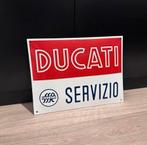 DUCATI SERVIZIO EMAILLEBORD 30X40, Ophalen of Verzenden, Auto's