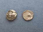 Keltische munten in zilver - 1e eeuw voor Chr. - bodemvondst, Setje, Zilver, Ophalen of Verzenden, Zilver