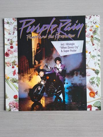 Prince - Purple Rain Lp met poster beschikbaar voor biedingen