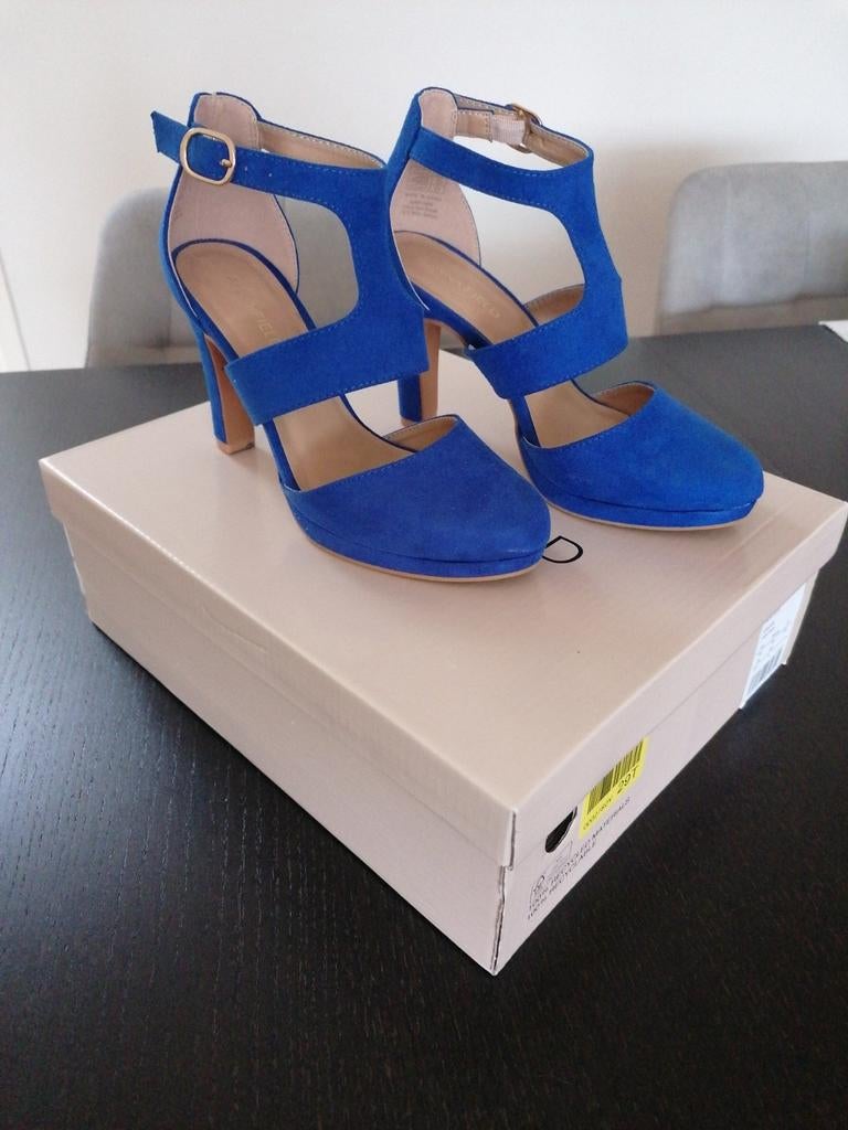 Anna Field hoge hakken - royal blue Maat 35, Anna Field, Blauw, Ophalen of Verzenden, Zo goed als nieuw