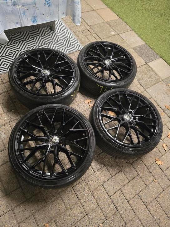 dikke set 19 inch orgineel meisterwerk velgen te koop 5x112, Auto-onderdelen, Banden en Velgen, Banden en Velgen, Zomerbanden