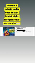 Walibi bright nights tickets, Drie personen of meer, Ticket of Toegangskaart