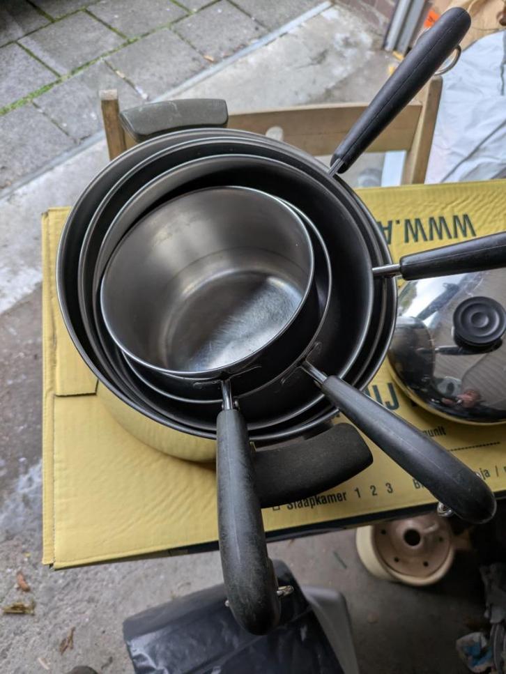 Reverse Ware pannen., Huis en Inrichting, Keuken | Potten en Pannen, Gebruikt, Pannenset, Overige materialen, Ophalen