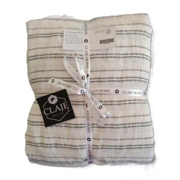 100% linnen dekbedovertrek 240x220 met slopen Stripes beschikbaar voor biedingen