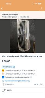 Mercedes-Benz W204 Grille - Nieuwstaat, Voor, Mercedes-Benz, Nieuw, Ophalen of Verzenden