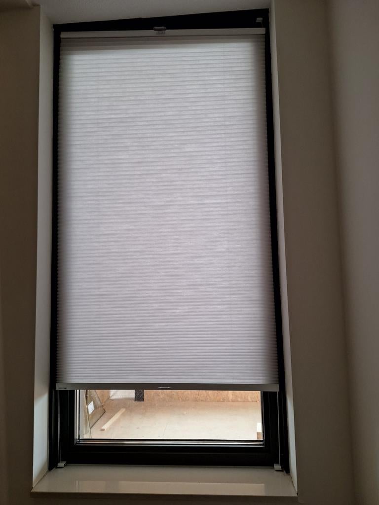 Prachtige plissé gordijn, Huis en Inrichting, Stoffering | Gordijnen en Lamellen, Ophalen of Verzenden, Zo goed als nieuw