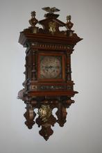 Prachtige grote Vrijslinger Lenzkirch met veel  Brons Beslag, Antiek en Kunst, Antiek | Klokken, Ophalen