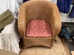 rieten stoel, Huis en Inrichting, Stoelen, Ophalen, Gebruikt, Bruin, Eén