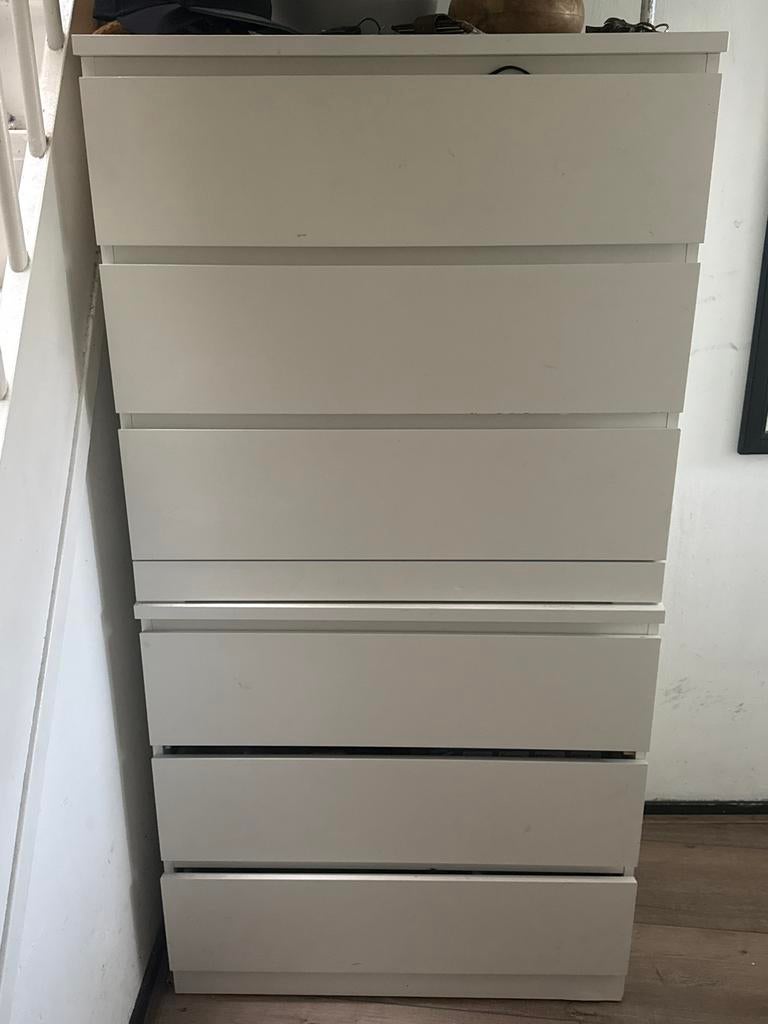 Gebruikte Malm kast met 4 lades, Huis en Inrichting, Kasten | Kledingkasten, Kunststof, Gebruikt, 100 tot 150 cm, Met lade(s)