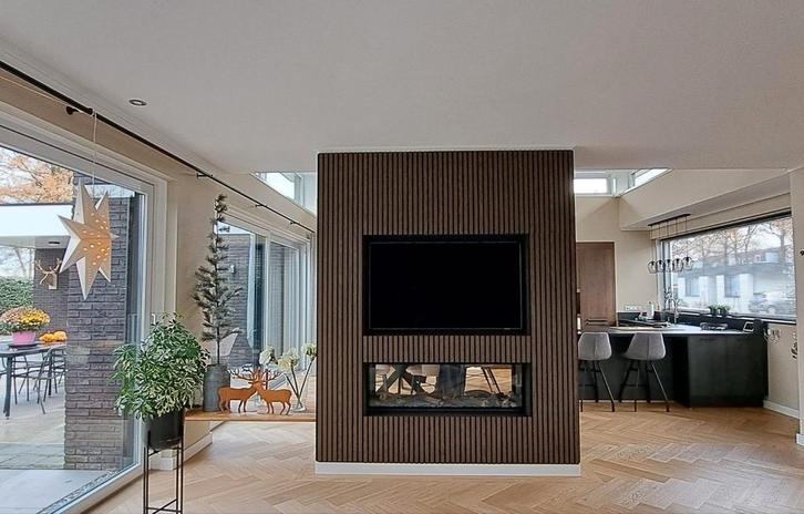 Akoestische Wandpanelen - Lattenwand Afhaalactie, Huis en Inrichting, Stoffering | Behang, Beige, Bruin, minder dan 10 m², Ophalen