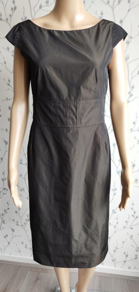 RIANI Groen/ Bruin (Feest-) Jurkje maat 36, Kleding | Dames, Jurken, Zo goed als nieuw, Maat 36 (S), Bruin, Boven de knie, Ophalen of Verzenden